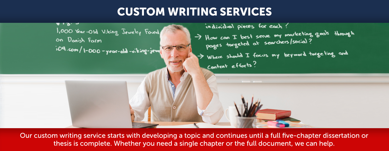 Professional Dissertation Chapter Writing Service